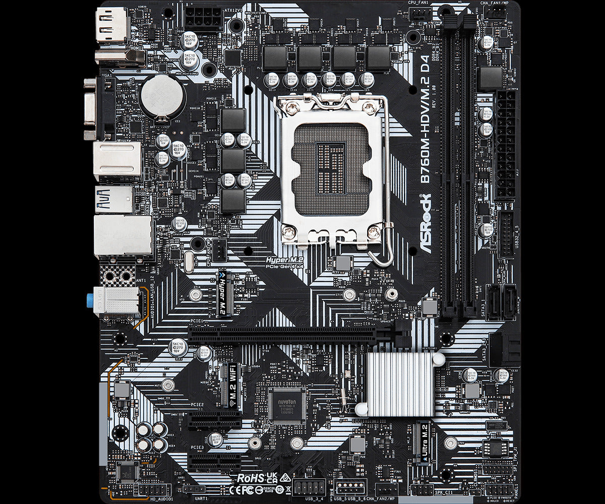ASRock B760M-HDV/M.2 D4 Motherboard
