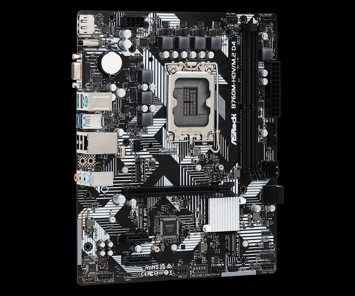ASRock B760M-HDV/M.2 D4 Motherboard