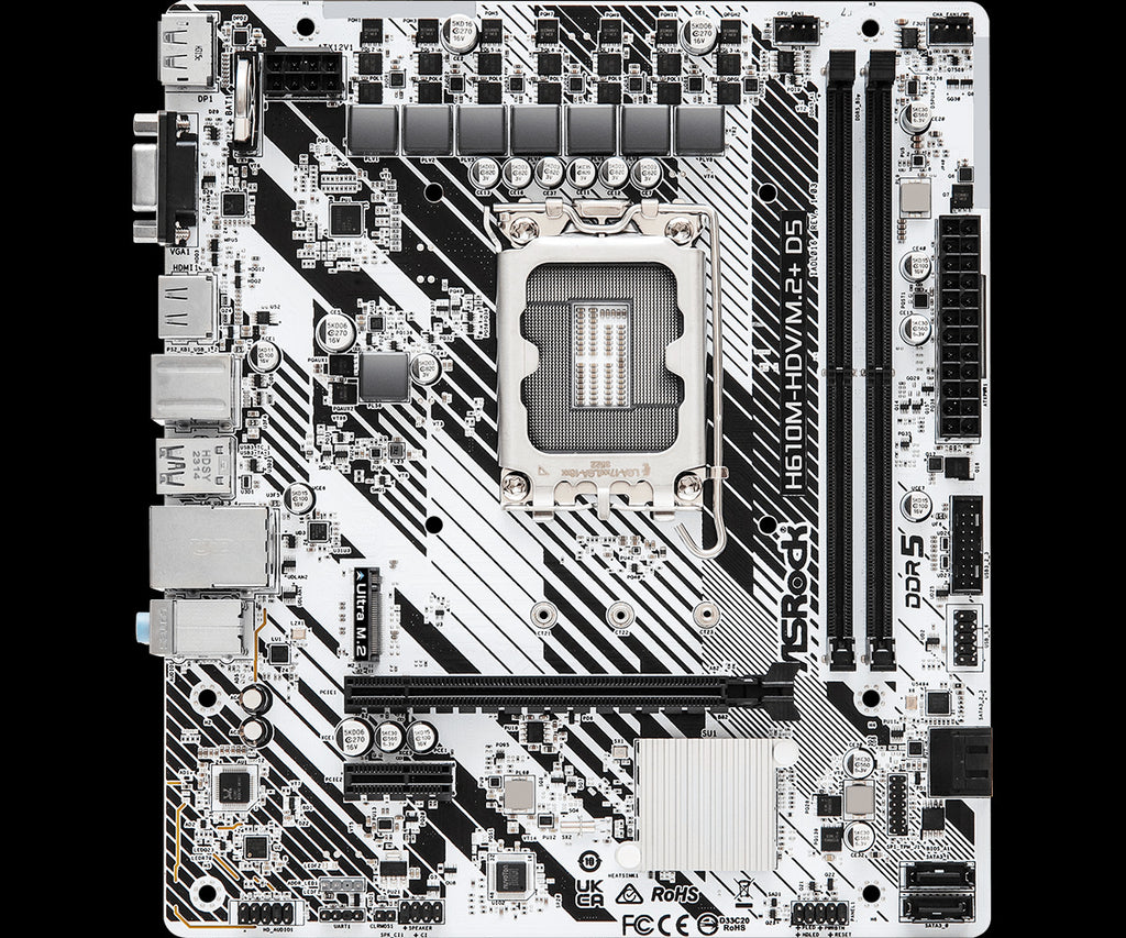 ASRock H610M-HDV/M.2+ D5 Motherboard