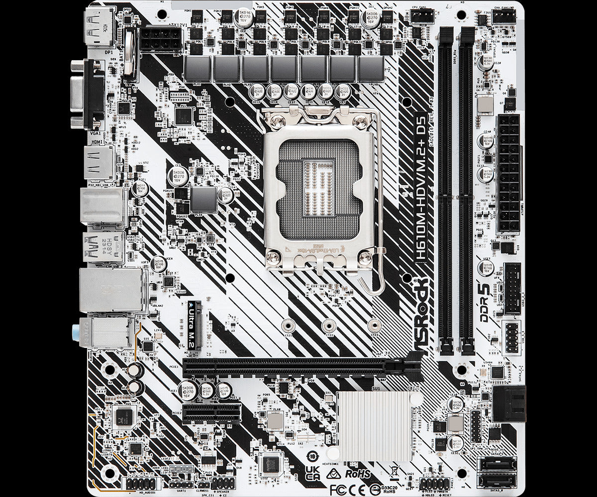 ASRock H610M-HDV/M.2+ D5 Motherboard