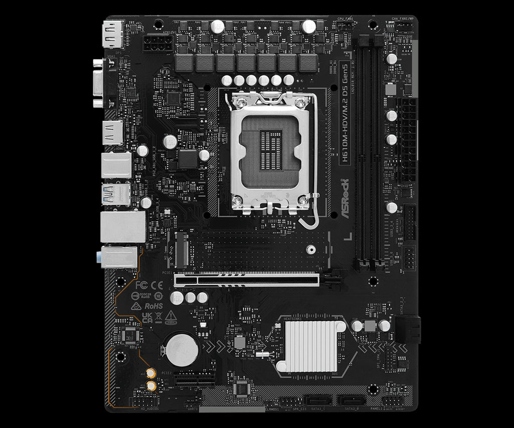 ASRock H610M-HDV/M.2 D5 Gen5 Motherboard