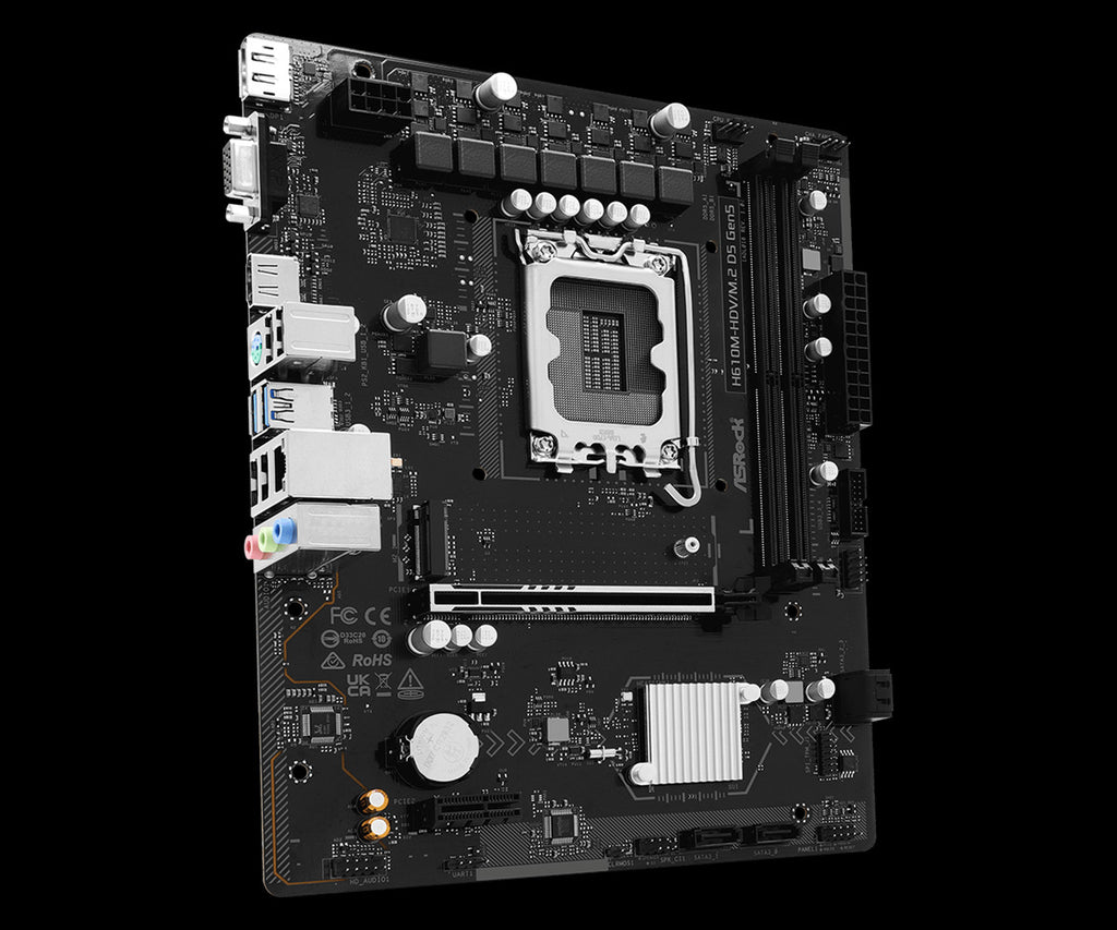 ASRock H610M-HDV/M.2 D5 Gen5 Motherboard