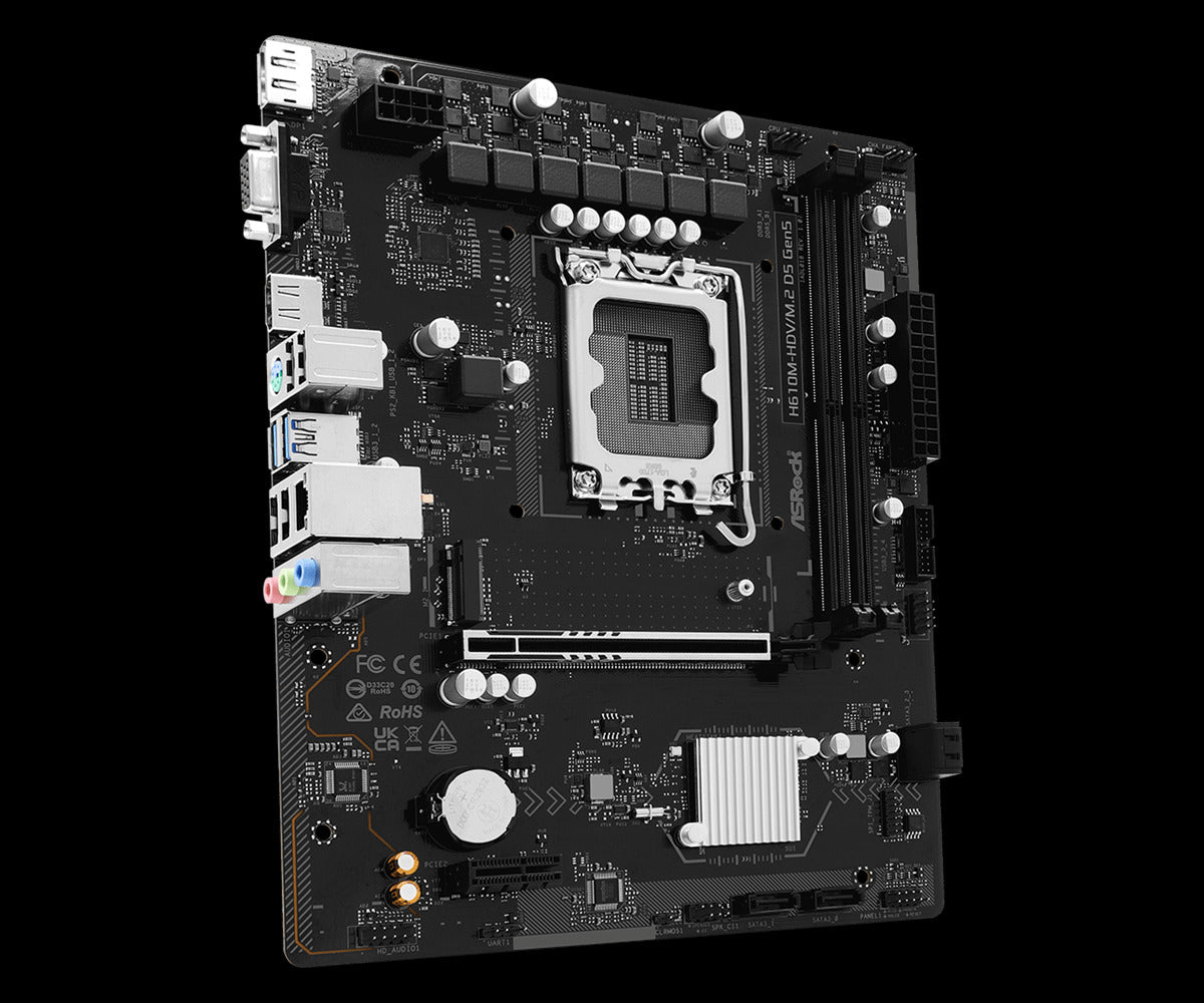 ASRock H610M-HDV/M.2 D5 Gen5 Motherboard