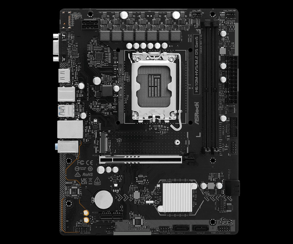 ASRock H610M-HVS/M.2 D5 Gen5 Motherboard