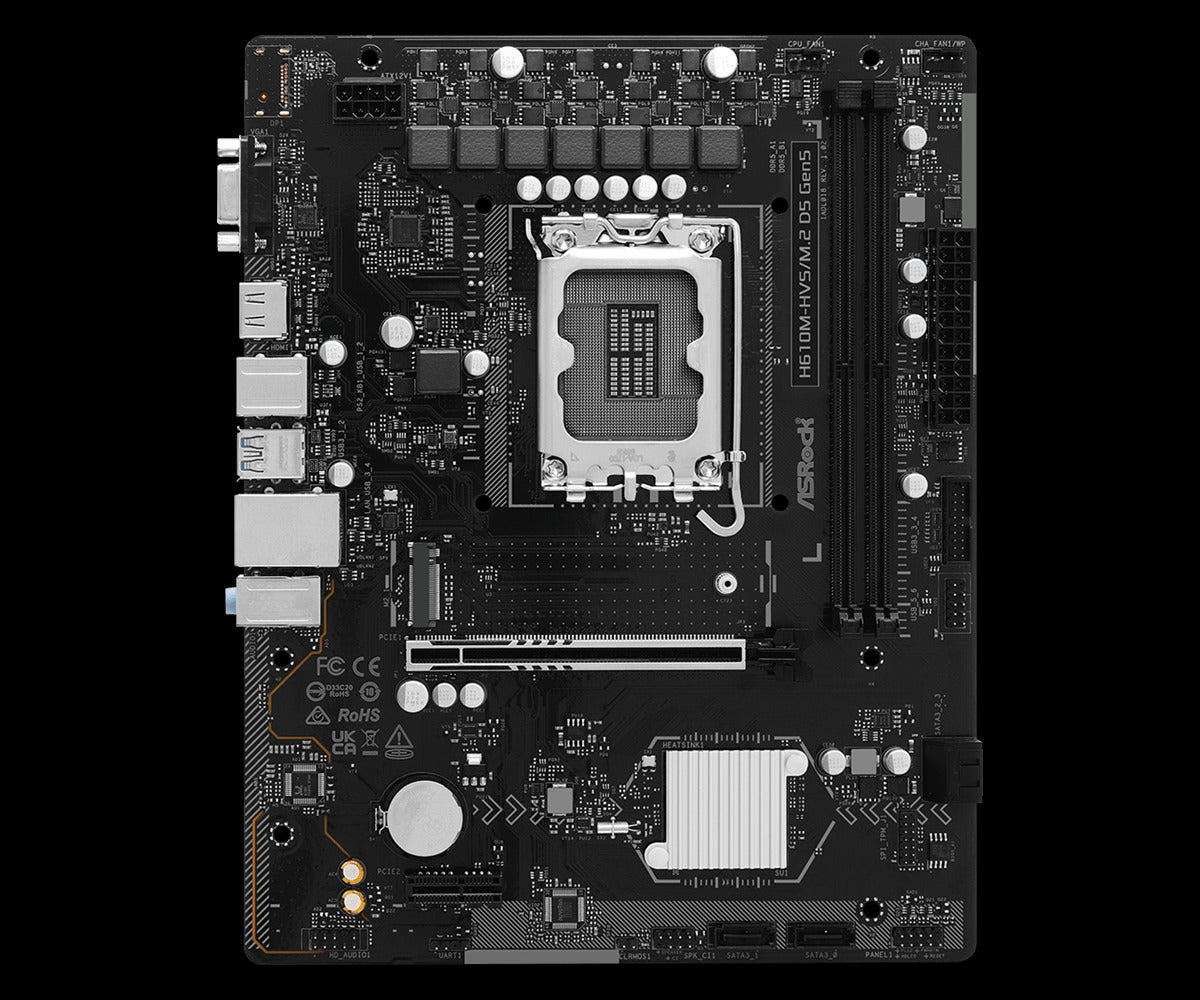 ASRock H610M-HVS/M.2 D5 Gen5 Motherboard