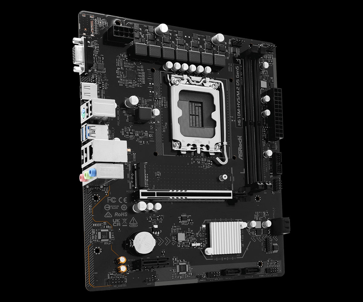 ASRock H610M-HVS/M.2 D5 Gen5 Motherboard