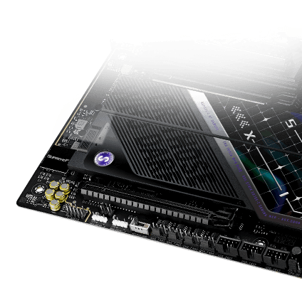 The ROG Strix X870E-E Gaming WiFi7 Neo motherboard features SupremeFX audio.