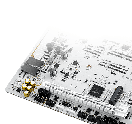 The Strix X870-A motherboard features SupremeFX audio.