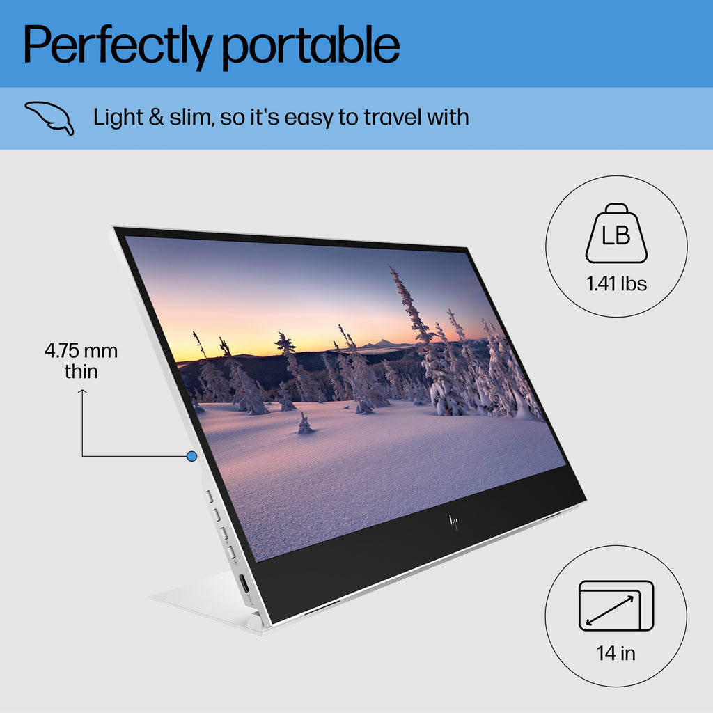 HP E14 G4 Portable Monitor 14" FHD IPS USB-C 400 nits