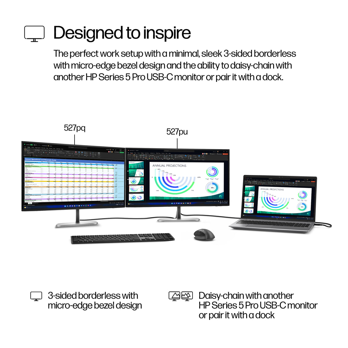 HP 527pq Series 5 Pro 27" QHD IPS Monitor - 2560x1440