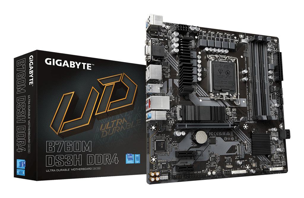 Gigabyte B760M DS3H DDR4 Micro-ATX Intel LGA1700 Motherboard
