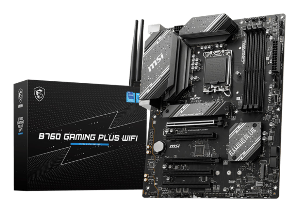 MSI B760 Gaming Plus WiFi ATX Motherboard - DDR5, Wi-Fi 6E