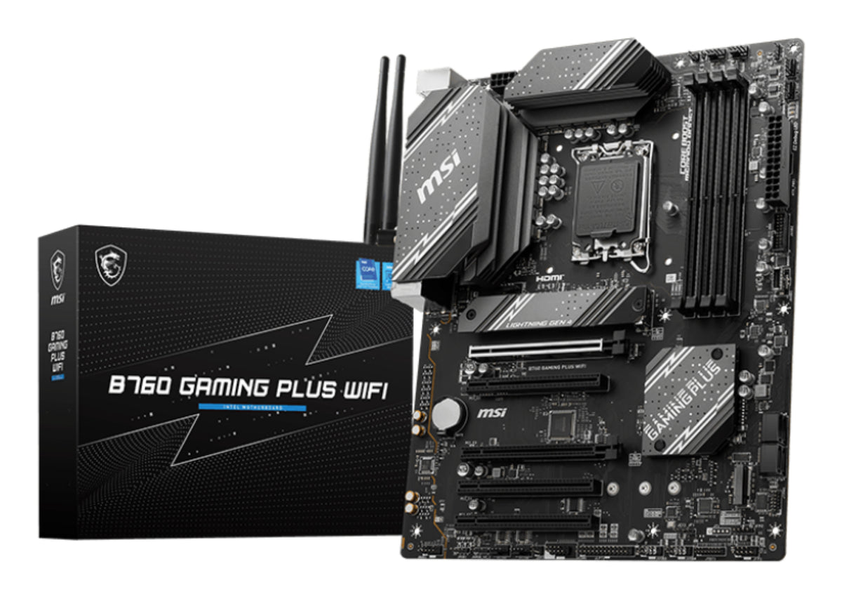 MSI B760 Gaming Plus WiFi ATX Motherboard - DDR5, Wi-Fi 6E