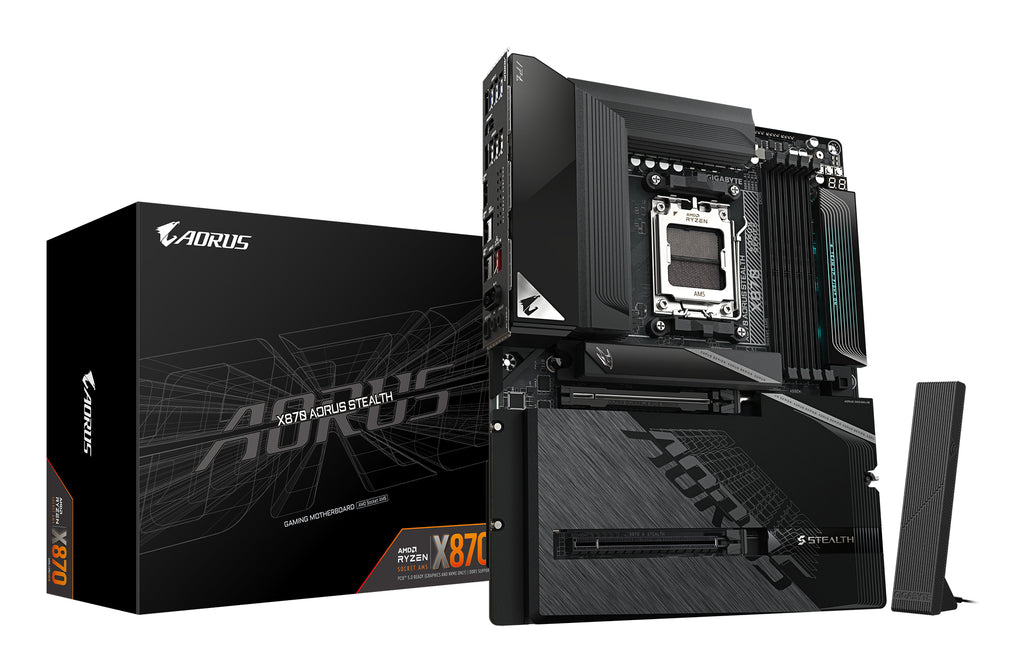Gigabyte X870 AORUS STEALTH AM5 ATX Motherboard - Wi-Fi 7