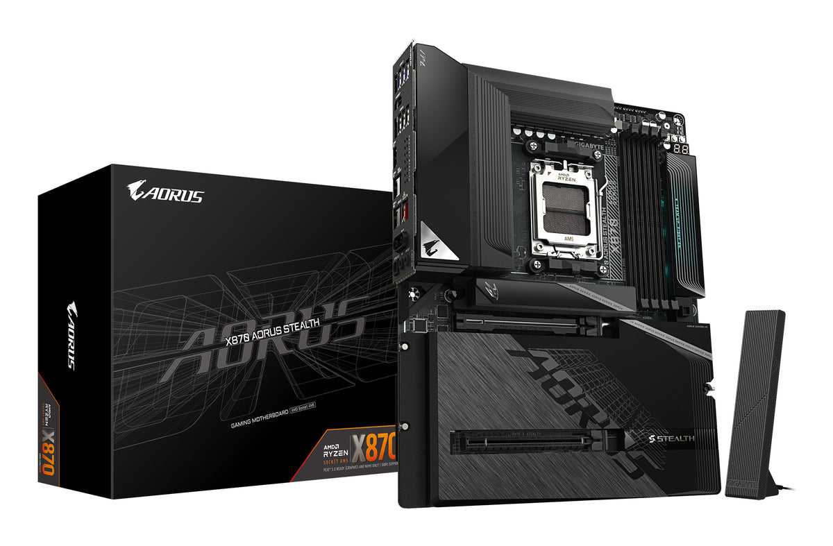 Gigabyte X870 AORUS STEALTH AM5 ATX Motherboard - Wi-Fi 7