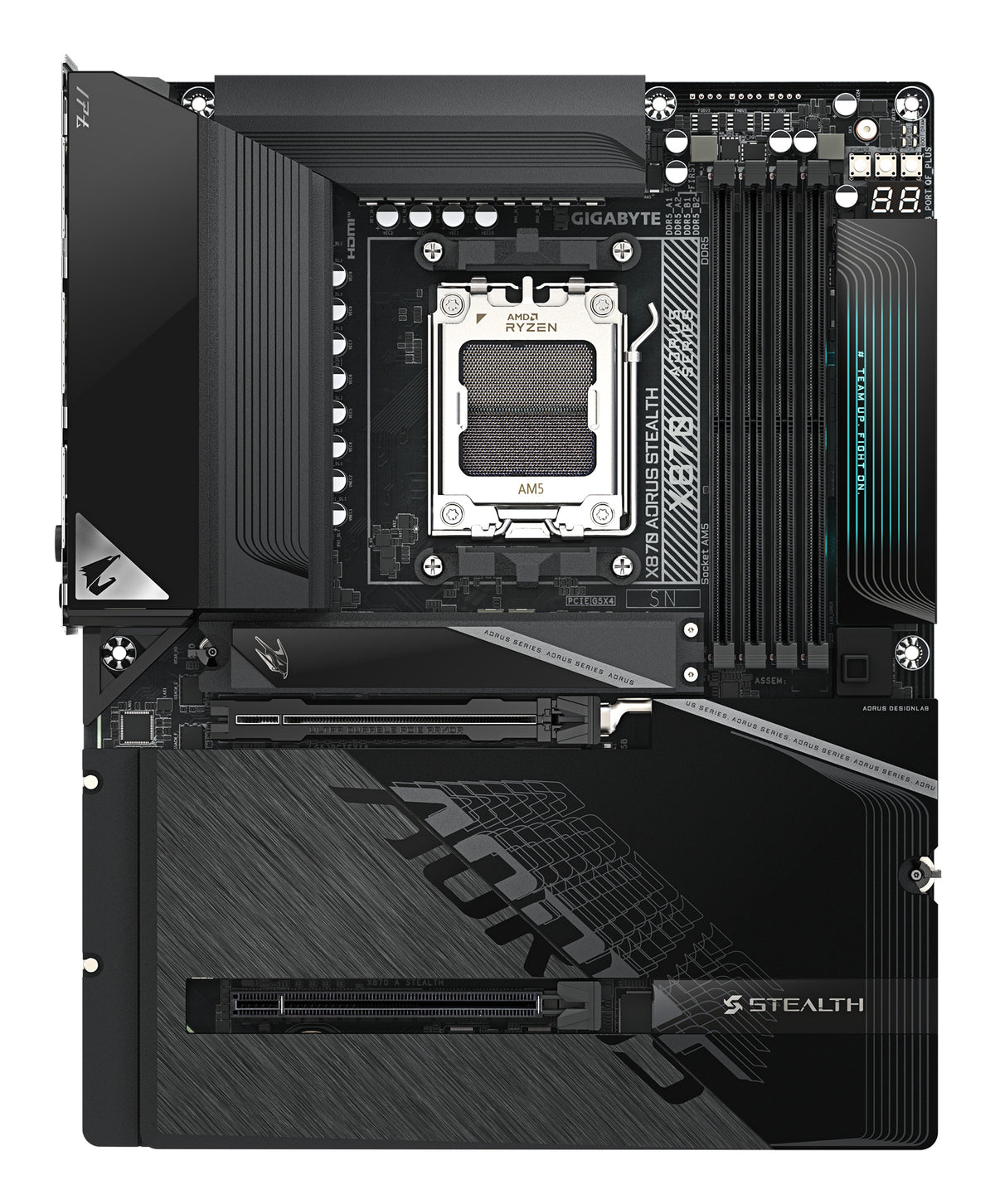 Gigabyte X870 AORUS STEALTH AM5 ATX Motherboard - Wi-Fi 7