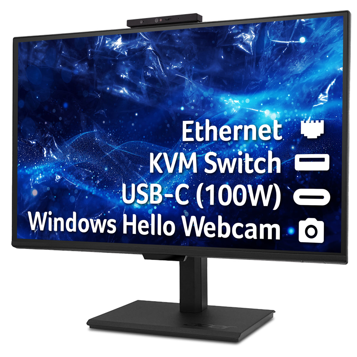 Acer Vero B248Y Gbemiqprcuzx 24" FHD IPS Monitor - HDR10