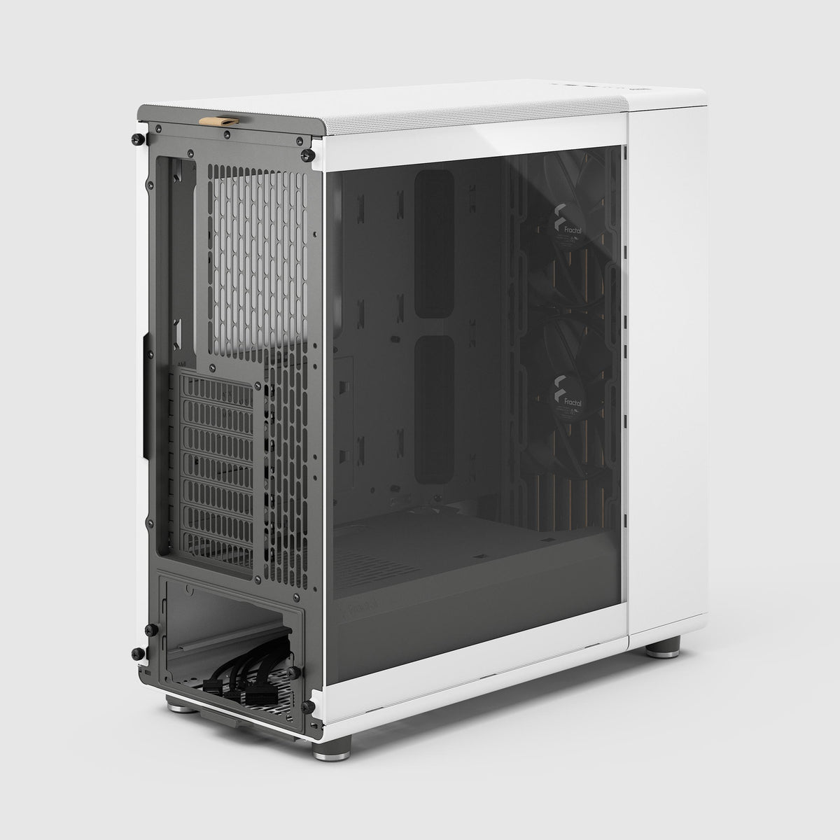 Fractal Design North Chalk White TG Clear ATX Mid Tower Case