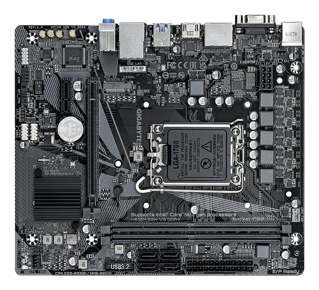 Gigabyte H610M S2H V3 DDR4 Micro-ATX Motherboard LGA1700