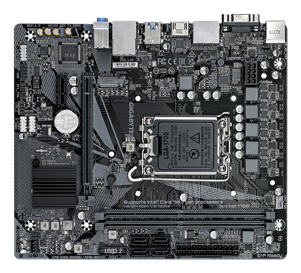 Gigabyte H610M S2H V3 DDR4 Micro-ATX Motherboard LGA1700
