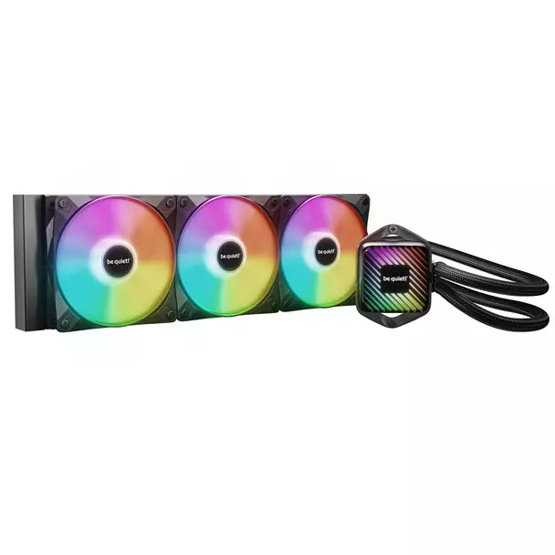 be quiet! Pure Loop 3 LX Liquid CPU Cooler, Universal Socket, 360mm Radiator, 3 x LightWings LX PWM High Speed, Stylish ARGB