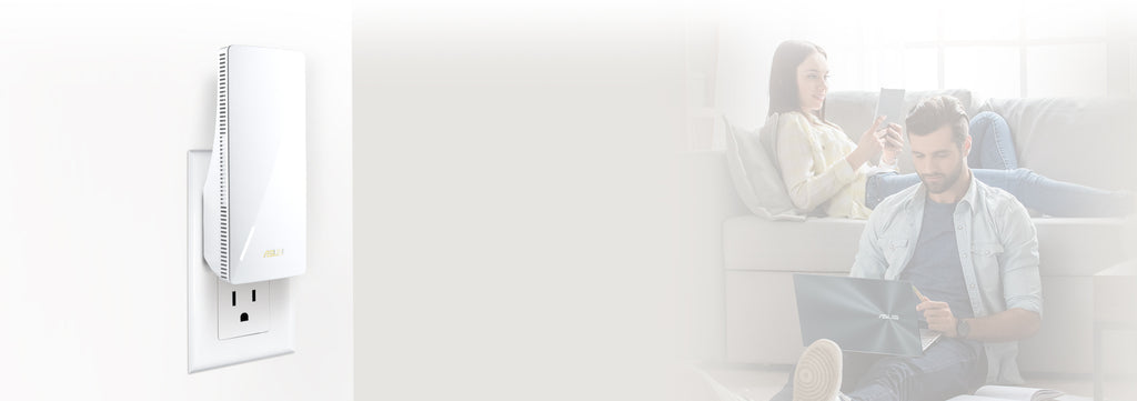ASUS RP-BE58 supports 160 MHz channel, unleashing  WiFi 6 potential to deliver high-speed connection.