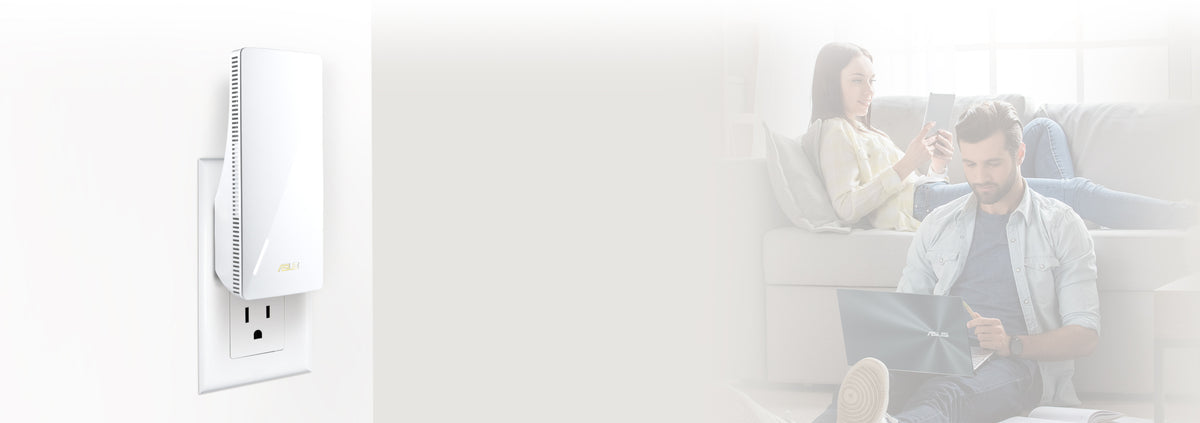 ASUS RP-BE58 supports 160 MHz channel, unleashing  WiFi 6 potential to deliver high-speed connection.