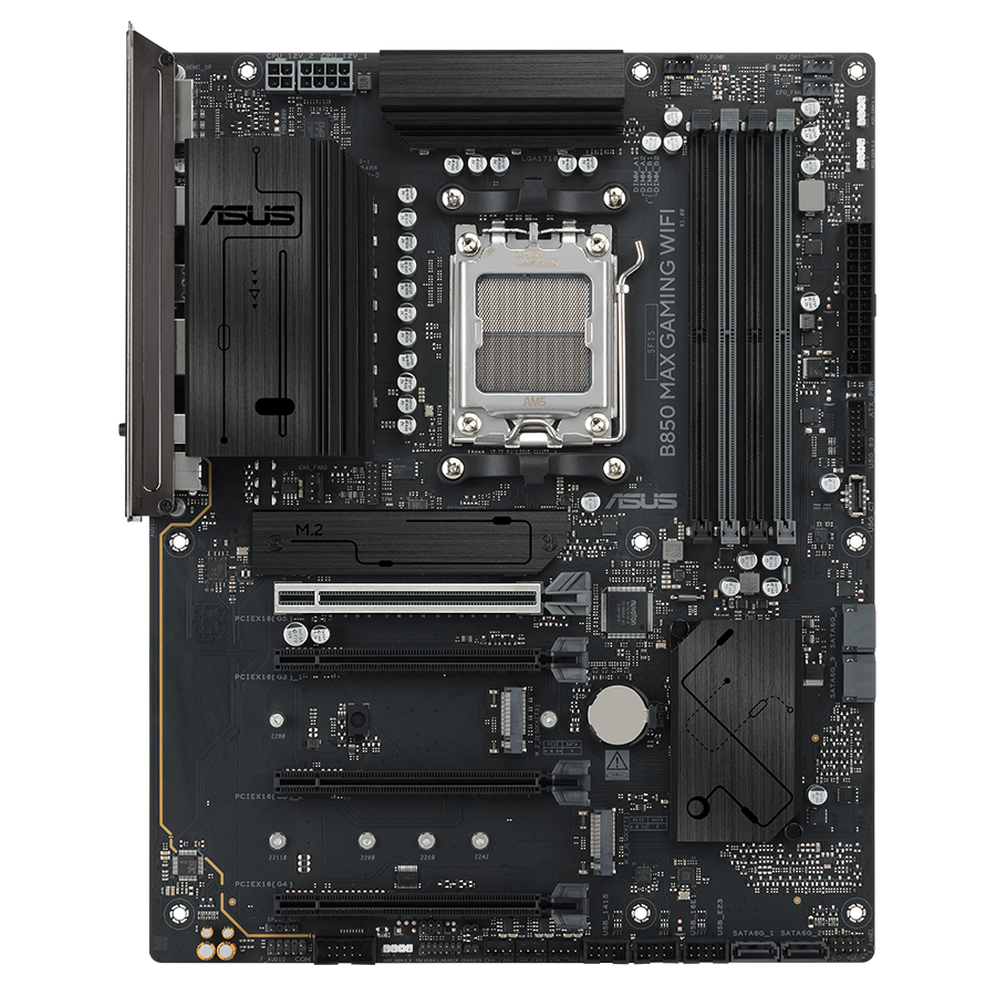 B850 MAX GAMING WIFI front view.