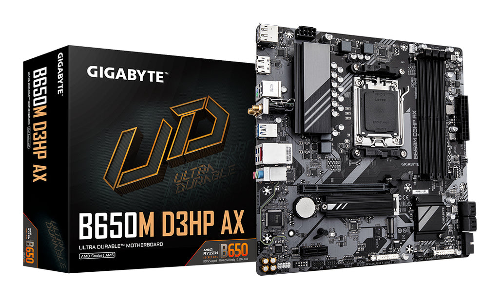 Gigabyte B650M D3HP AX AM5 mATX Motherboard Wi-Fi 6E DDR5