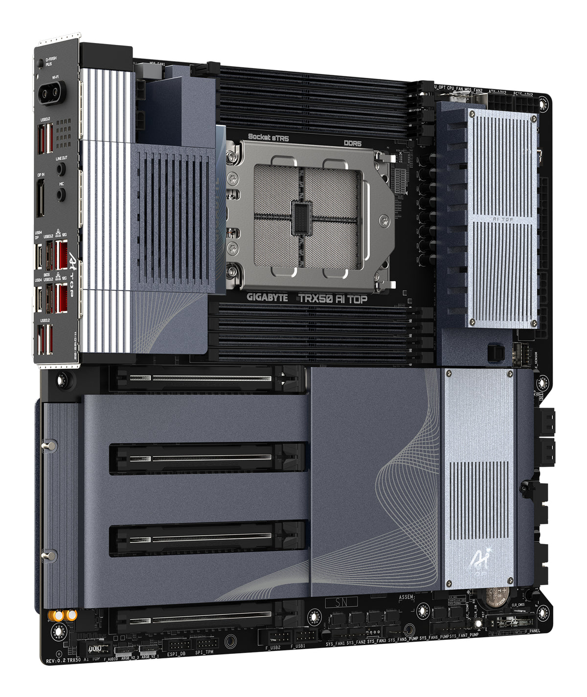Gigabyte TRX50 AI TOP-2B sTR5 E-ATX Motherboard Wi-Fi 7