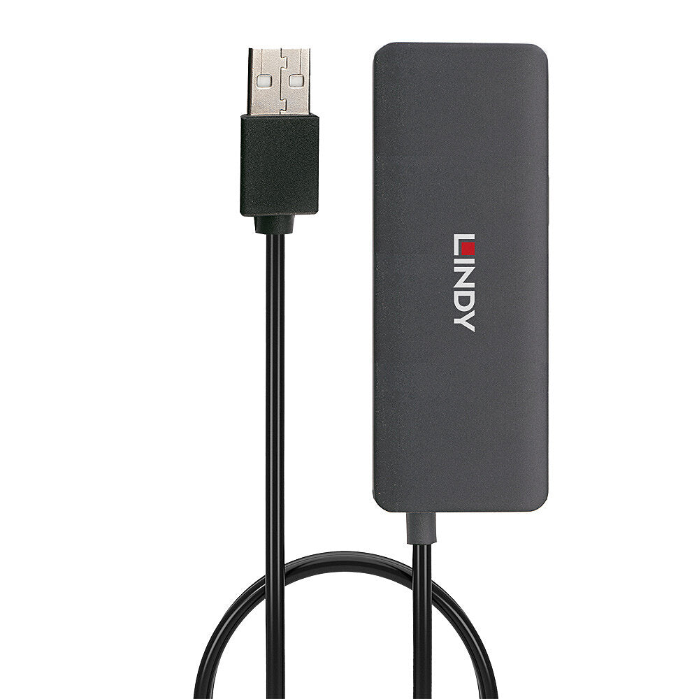 LINDY 42986 4 Port USB 2.0 Hub - 480Mbps, Bus-Powered