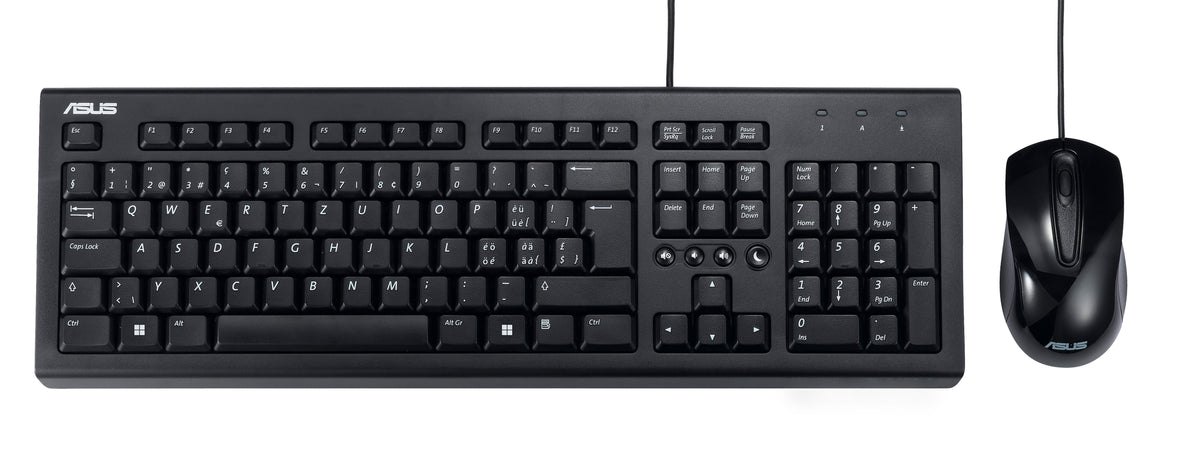 Asus U2000 USB Wired Keyboard and 1000 DPI Mouse Set