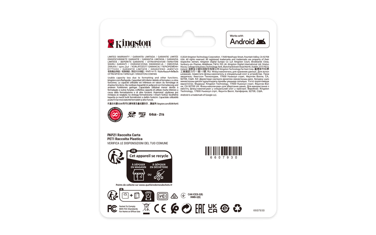 Kingston Canvas Select Plus microSDXC - 128GB / 256GB