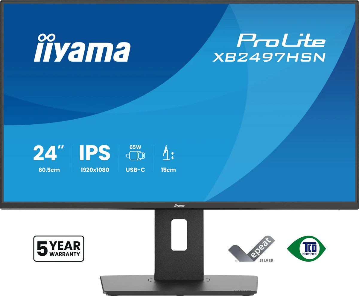 iiyama ProLite XB2497HSN-B1 computer monitor 60.5 cm (23.8") 1920 x 1080 pixels Full HD LED Black