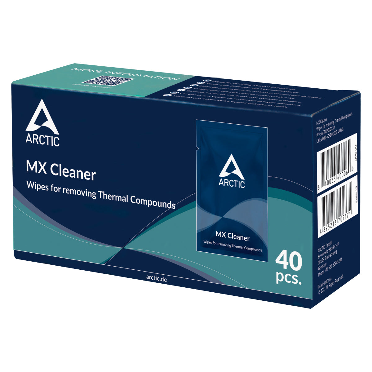ARCTIC MX Cleaner Thermal Paste Wipes 40 Pack