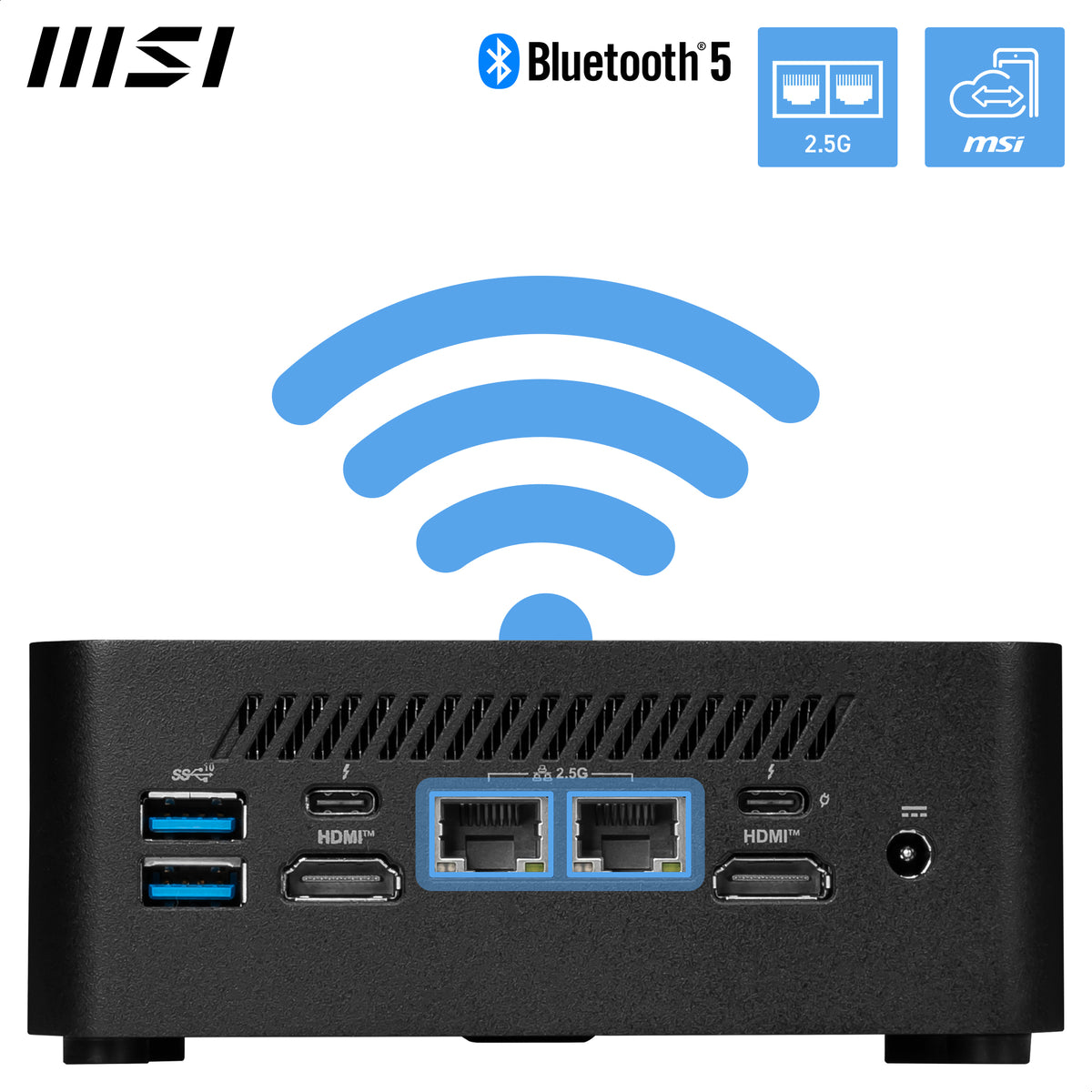 MSI Cubi NUC 1M i7 150U Barebone Mini PC - No RAM/Storage