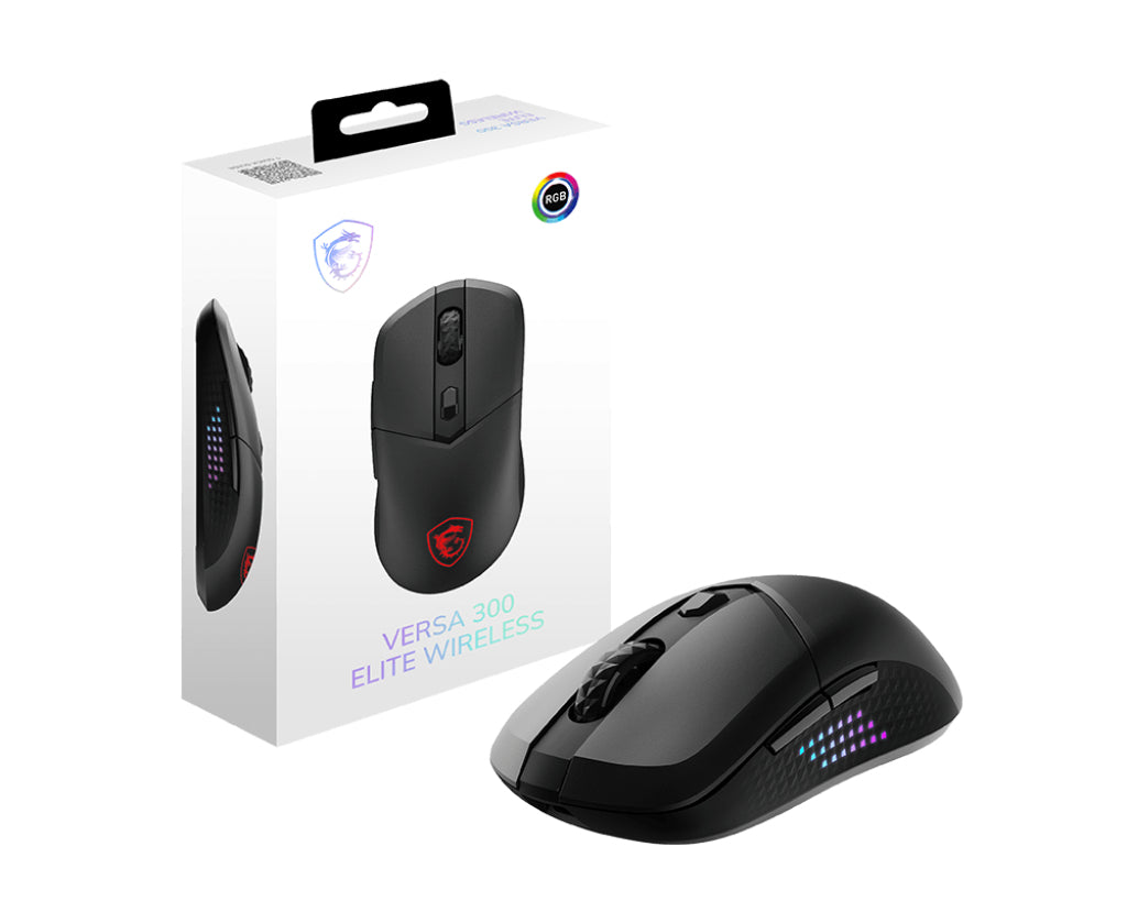 MSI VERSA 300 ELITE Wireless Gaming Mouse - 26000 DPI
