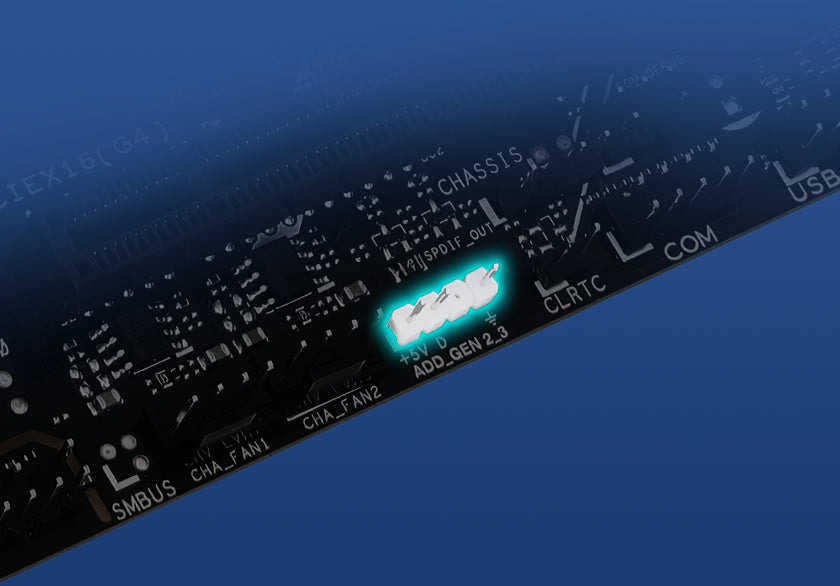 Image depicting PRIME B850M-K ARGB connectors.