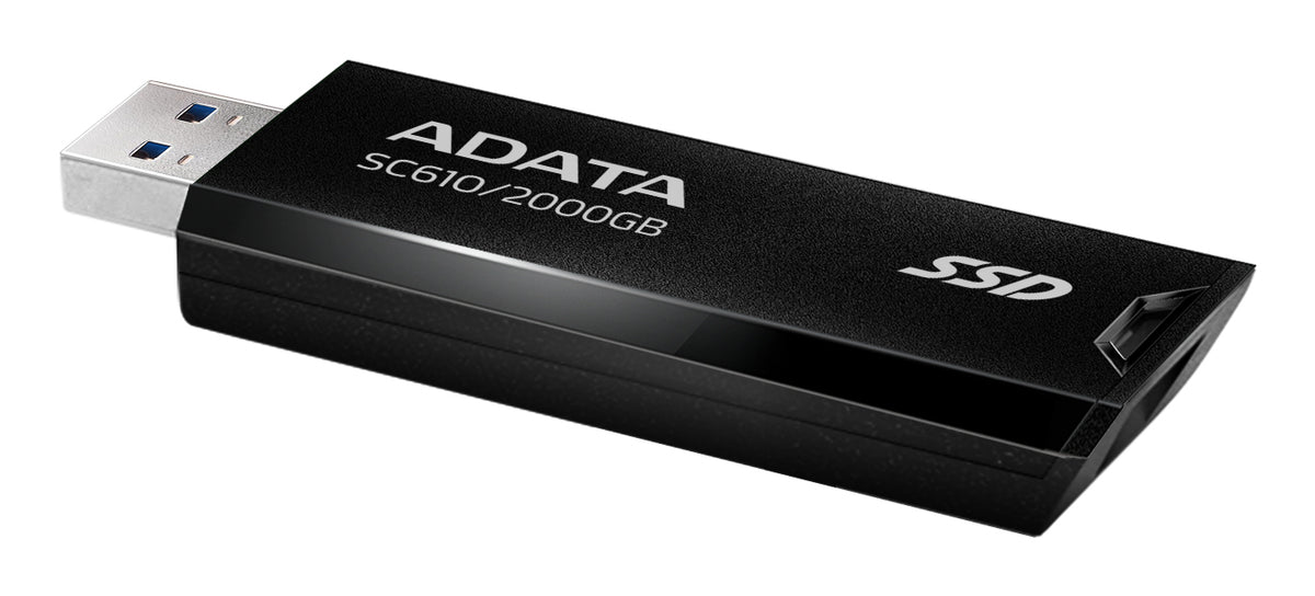 ADATA SC610 2TB External SSD - USB 3.2 Gen2, 550MB/s