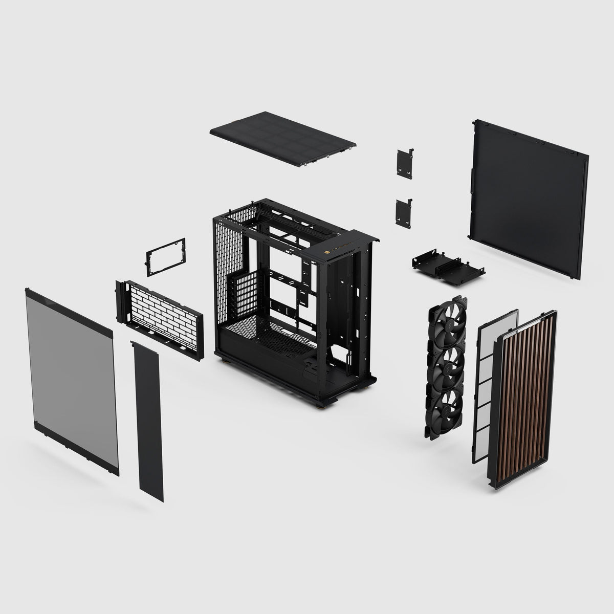 Fractal Design North XL Full Tower Case - Black, Tempered Glass