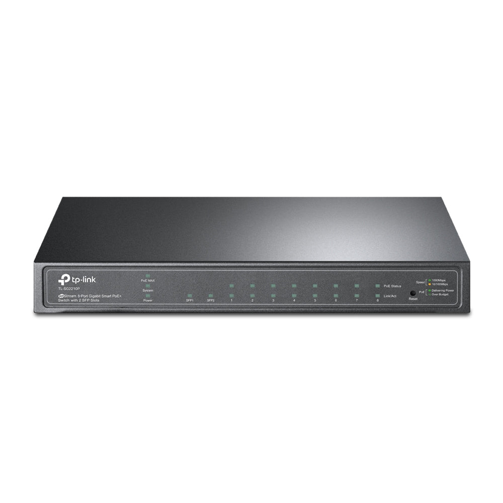 TP-Link TL-SG2210P 10-Port Gigabit Smart PoE+ Switch 61W