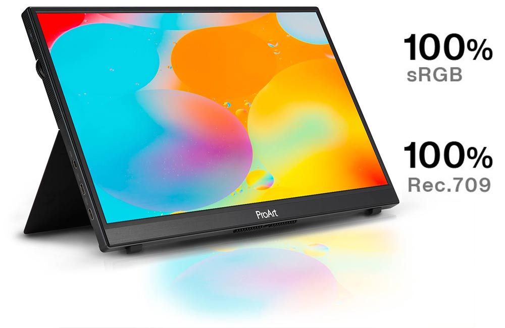 ASUS ProArt Display PA148CTV provides experience full color