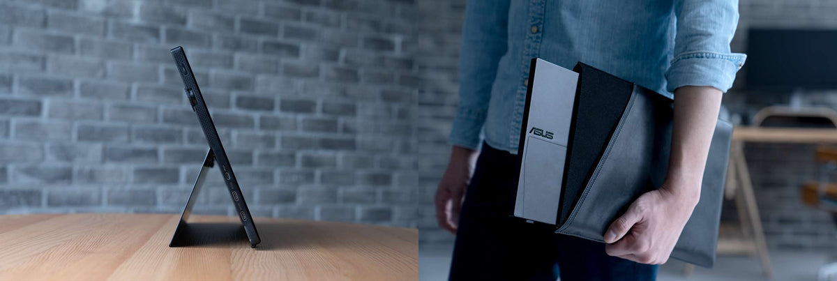 ASUS ProArt Display PA148CTV is light and easy to take.