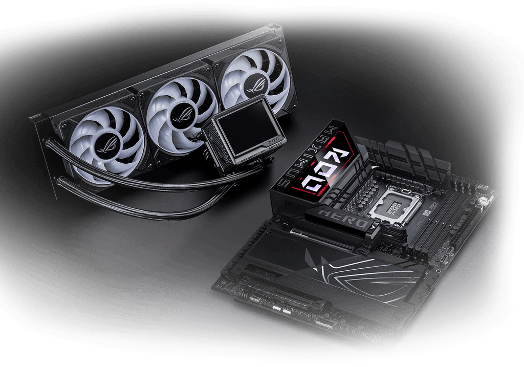 The ROG Maximus Z890 Hero & ROG Ryujin III 360 ARGB Extreme