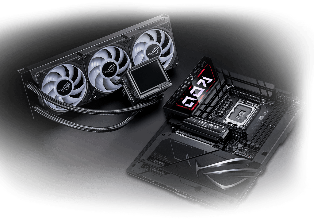 The ROG Maximus Z890 Hero BTF & ROG Ryujin III 360 ARGB Extreme