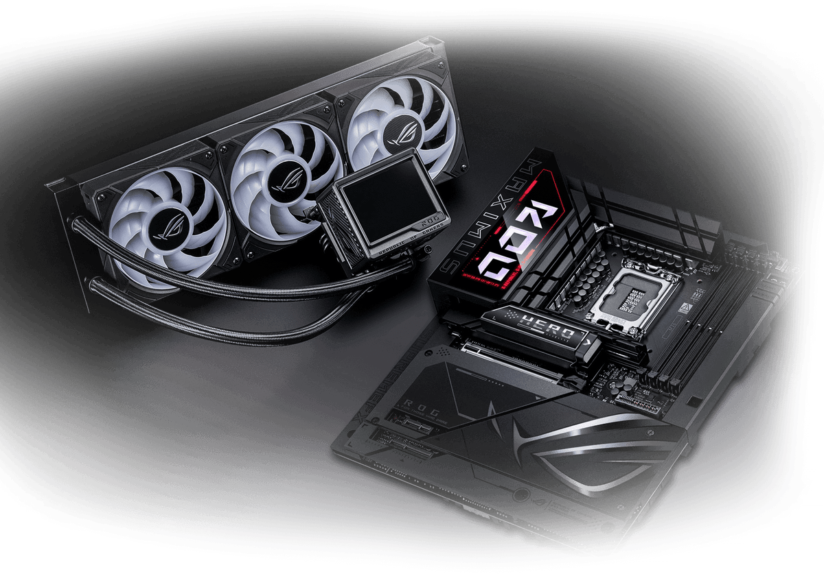 The ROG Maximus Z890 Hero BTF & ROG Ryujin III 360 ARGB Extreme