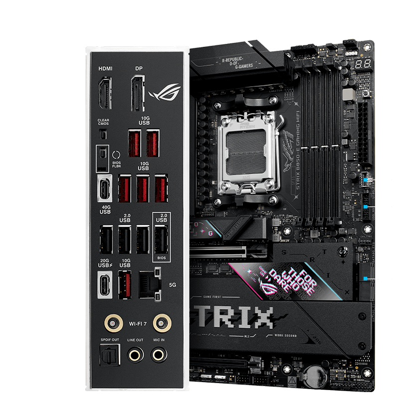 Strix B850-E connectivity specifications