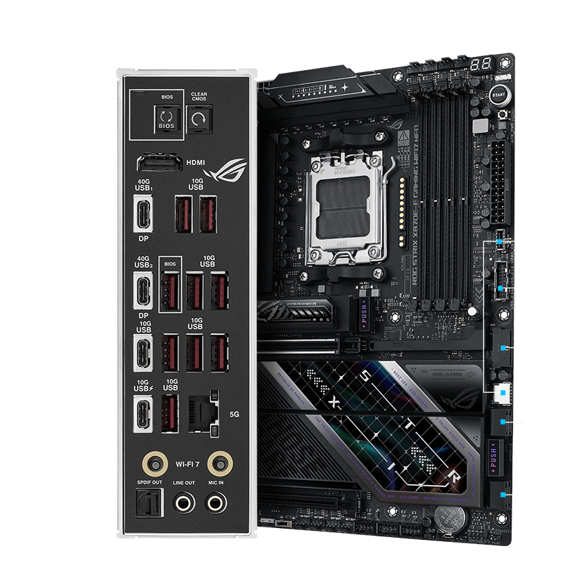 ROG Strix X870E-E Gaming WiFi7 Neo connectivity specifications