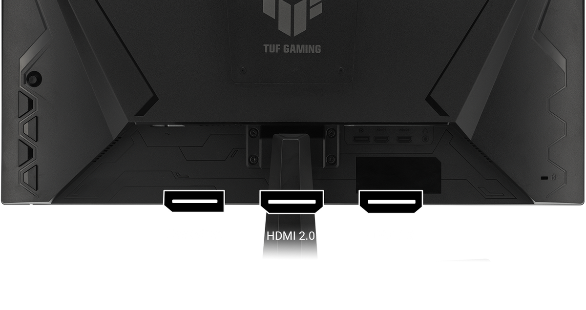 A multitude of connectivity options includes HDMI® 2.1, HDMI® 2.0, and DisplayPort™ 1.4 ports.