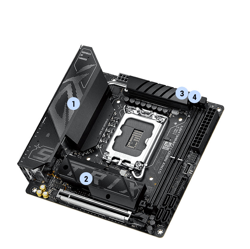 Strix  B860-I cooling specifications